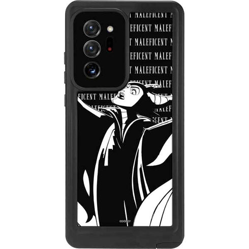 Disney Villains Maleficent Black and White Galaxy Note20 Ultra 5G Waterproof Case