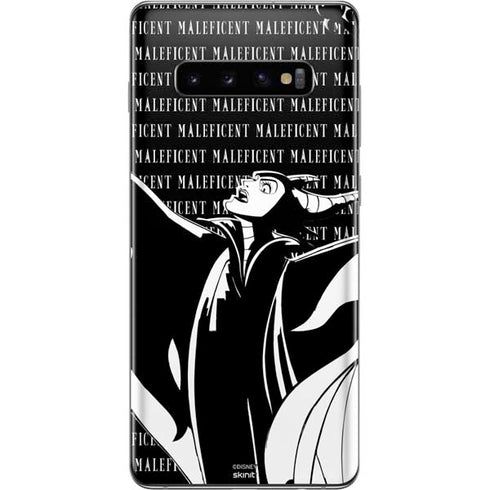 Disney Villains Maleficent Black and White Galaxy S10 Plus Skin