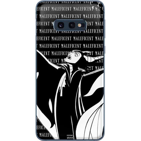 Disney Villains Maleficent Black and White Galaxy S10e Skin