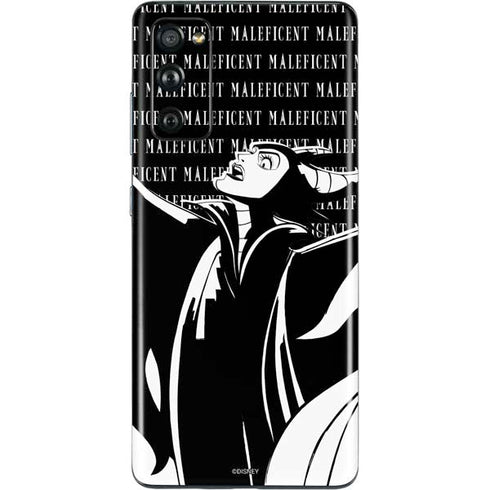 Disney Villains Maleficent Black and White Galaxy S20 Fan Edition Skin