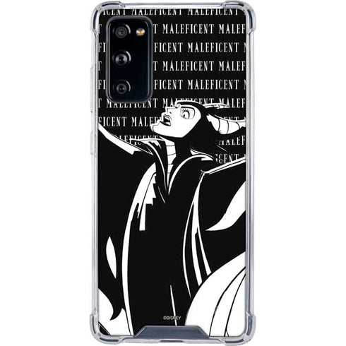 Disney Villains Maleficent Black and White Galaxy S20 FE Clear Case