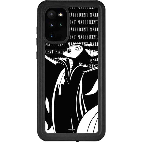 Disney Villains Maleficent Black and White Galaxy S20 Plus Waterproof Case