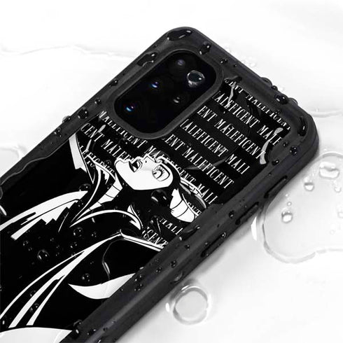 Disney Villains Maleficent Black and White Galaxy S20 Plus Waterproof Case