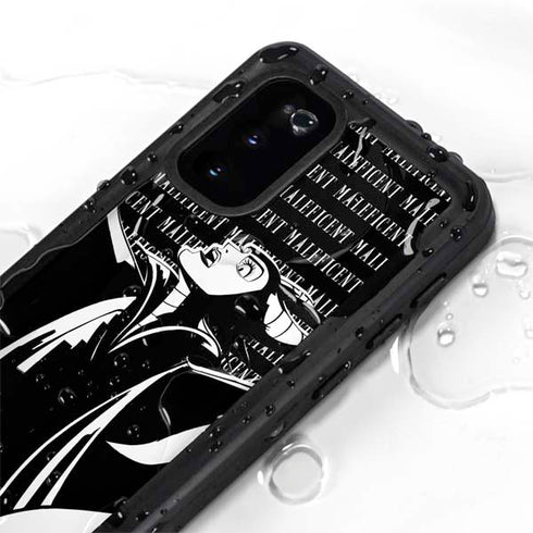 Disney Villains Maleficent Black and White Galaxy S20 Waterproof Case