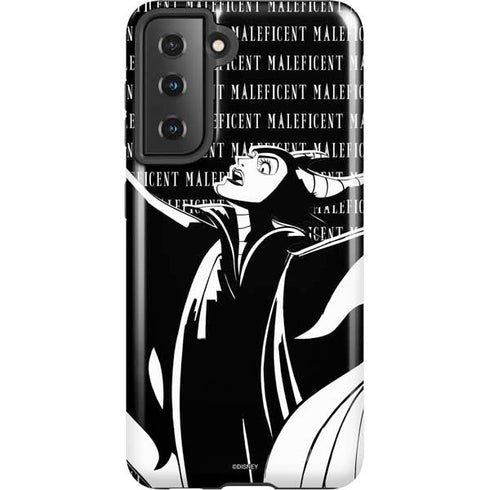 Disney Villains Maleficent Black and White Galaxy S21 5G Pro Case