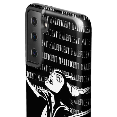 Disney Villains Maleficent Black and White Galaxy S21 FE Pro Case