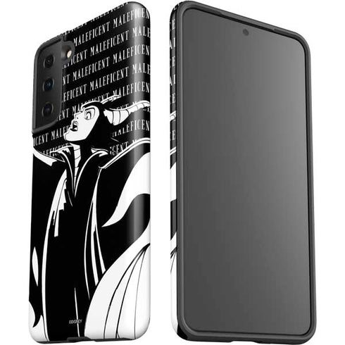 Disney Villains Maleficent Black and White Galaxy S21 FE Pro Case