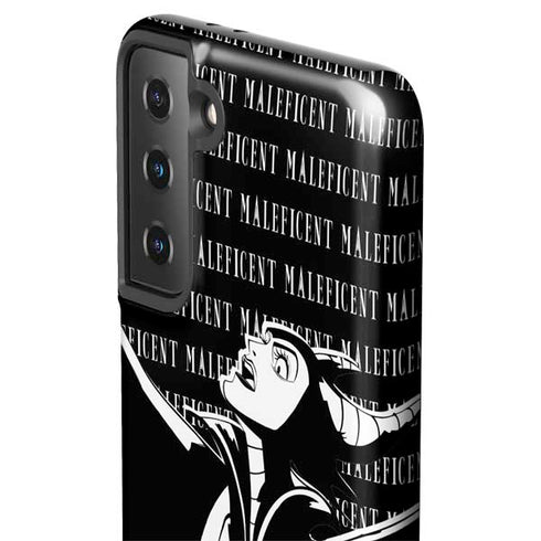 Disney Villains Maleficent Black and White Galaxy S21 Plus 5G Pro Case