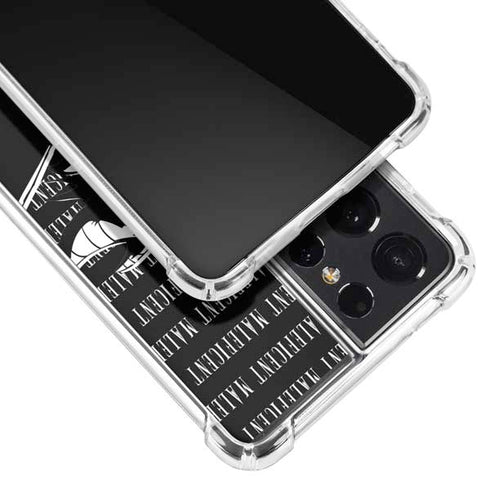 Disney Villains Maleficent Black and White Galaxy S21 Ultra 5G Clear Case