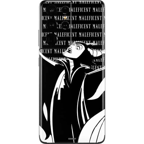 Disney Villains Maleficent Black and White Galaxy S21 Ultra 5G Skin