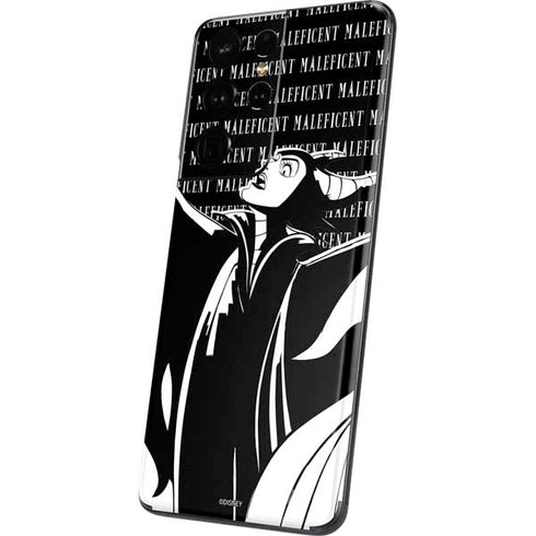 Disney Villains Maleficent Black and White Galaxy S21 Ultra 5G Skin