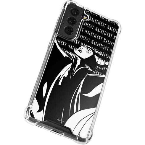 Disney Villains Maleficent Black and White Galaxy S22 Clear Case