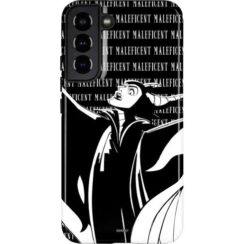 Disney Villains Maleficent Black and White Galaxy S22 Plus Pro Case