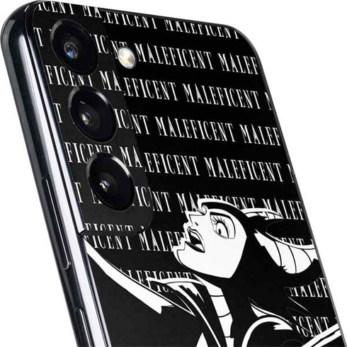 Disney Villains Maleficent Black and White Galaxy S22 Skin
