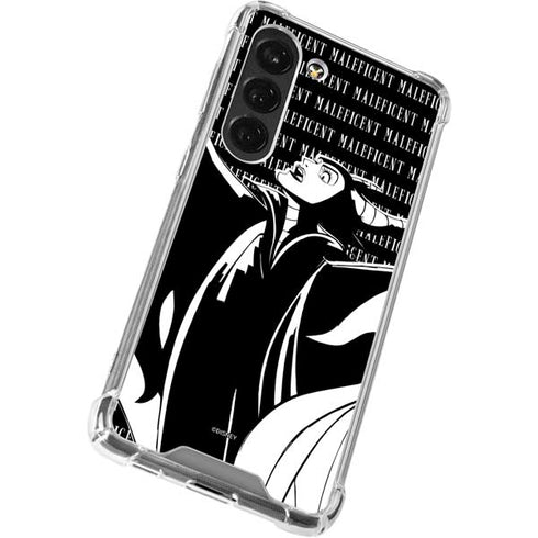 Disney Villains Maleficent Black and White Galaxy S23 Clear Case