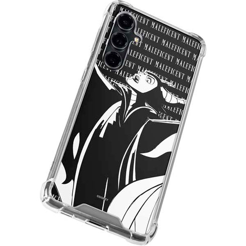 Disney Villains Maleficent Black and White Galaxy S23 FE Clear Case