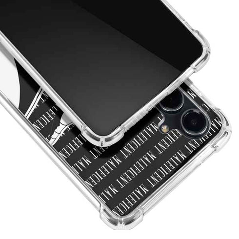 Disney Villains Maleficent Black and White Galaxy S23 FE Clear Case