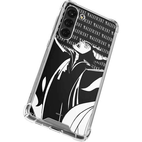 Disney Villains Maleficent Black and White Galaxy S23 Plus Clear Case