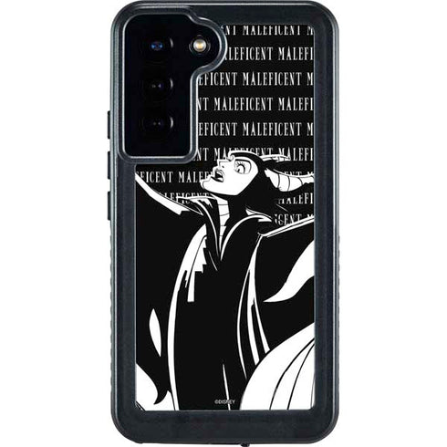 Disney Villains Maleficent Black and White Galaxy S23 Plus Waterproof Case