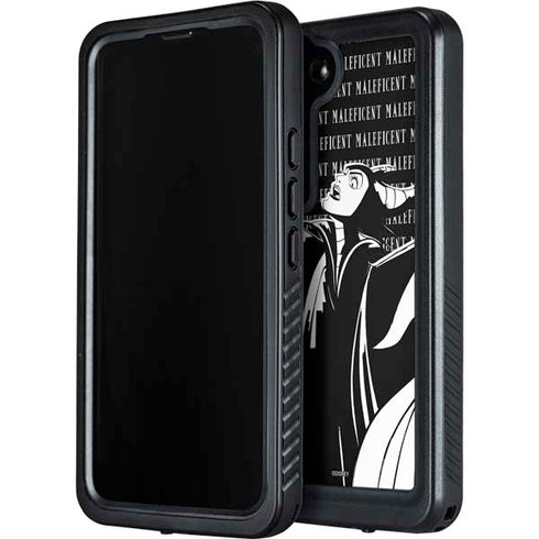 Disney Villains Maleficent Black and White Galaxy S23 Plus Waterproof Case