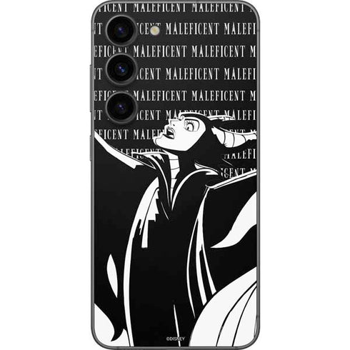 Disney Villains Maleficent Black and White Galaxy S23 Skin