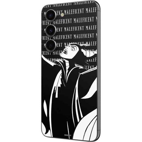 Disney Villains Maleficent Black and White Galaxy S23 Skin