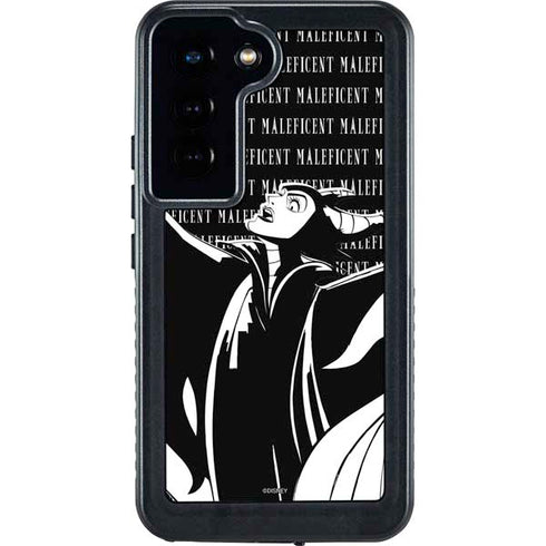 Disney Villains Maleficent Black and White Galaxy S23 Waterproof Case