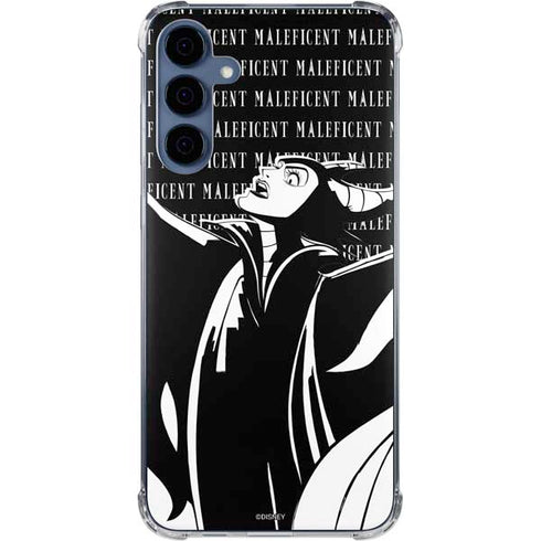 Disney Villains Maleficent Black and White Galaxy S24 Clear Case