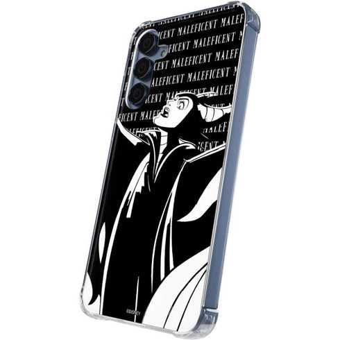 Disney Villains Maleficent Black and White Galaxy S24 Clear Case