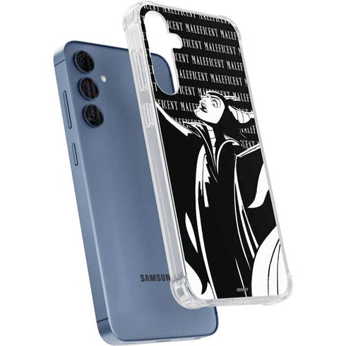 Disney Villains Maleficent Black and White Galaxy S24 Clear Case