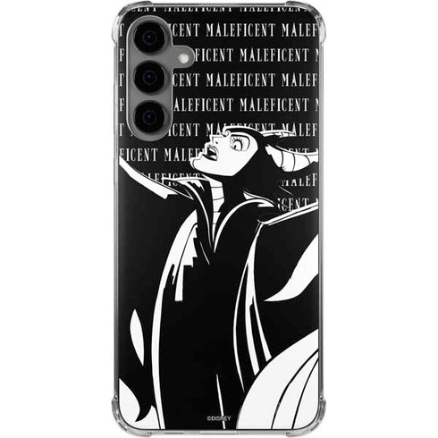 Disney Villains Maleficent Black and White Galaxy S24 Plus Clear Case
