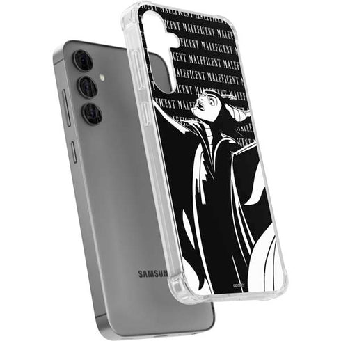 Disney Villains Maleficent Black and White Galaxy S24 Plus Clear Case