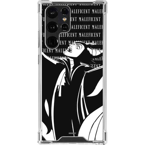 Disney Villains Maleficent Black and White Galaxy S24 Ultra Clear Case