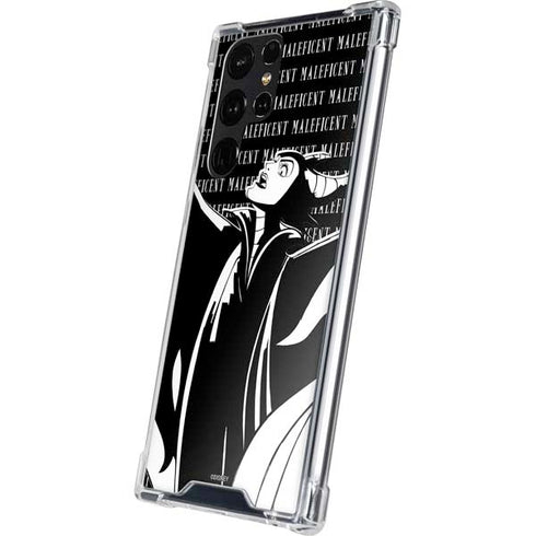 Disney Villains Maleficent Black and White Galaxy S24 Ultra Clear Case