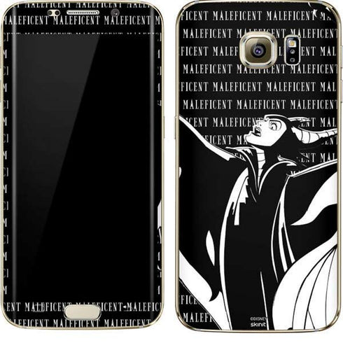 Disney Villains Maleficent Black and White Galaxy S7 Edge Skin