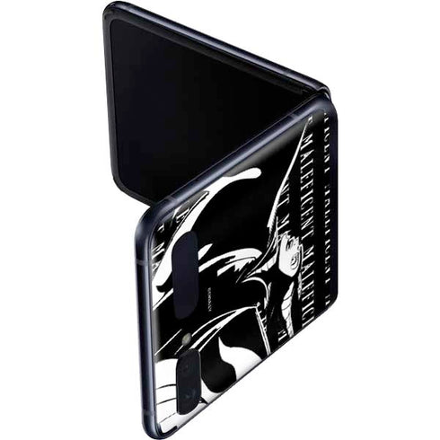 Disney Villains Maleficent Black and White Galaxy Z Flip Skin
