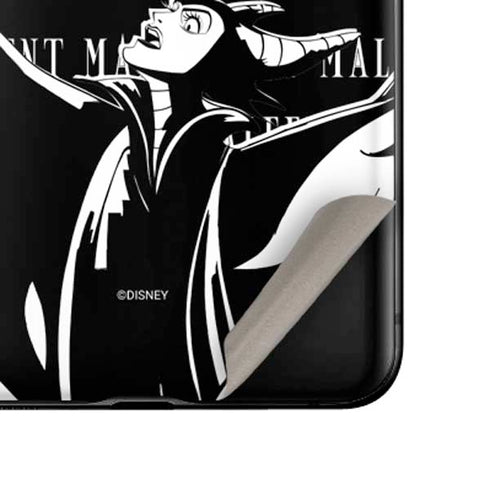 Disney Villains Maleficent Black and White Galaxy Z Flip Skin