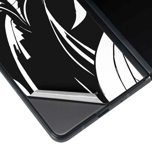 Disney Villains Maleficent Black and White Galaxy Z Fold4 5G Skin