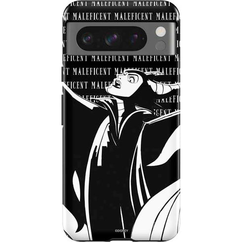 Disney Villains Maleficent Black and White Google Pixel 8 Pro Impact Case