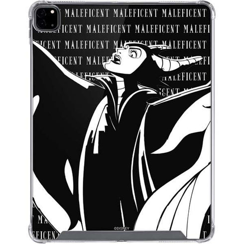 Disney Villains Maleficent Black and White iPad Pro 12.9in (2020) Clear Case