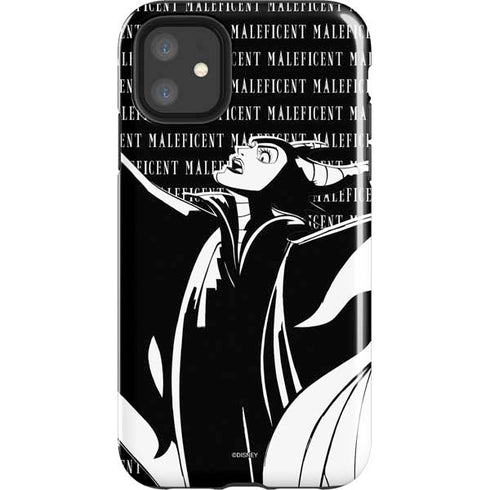 Disney Villains Maleficent Black and White iPhone 11 Impact Case