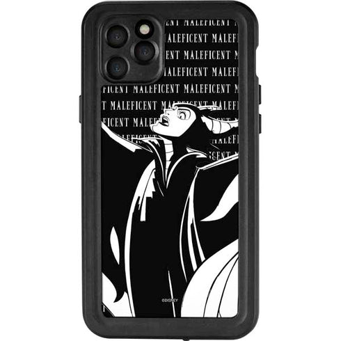 Disney Villains Maleficent Black and White iPhone 11 Pro Max Waterproof Case
