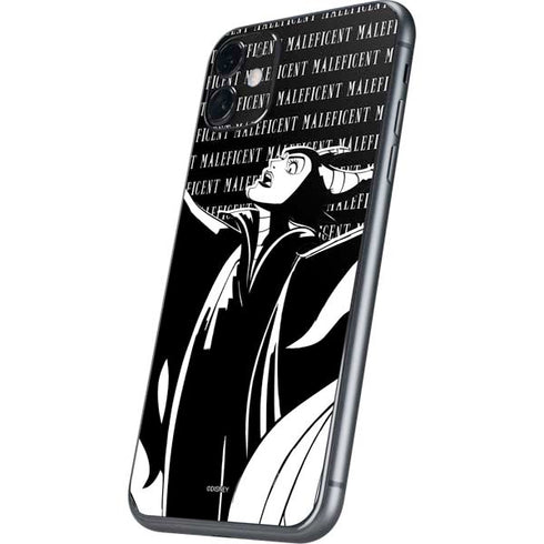 Disney Villains Maleficent Black and White iPhone 11 Skin