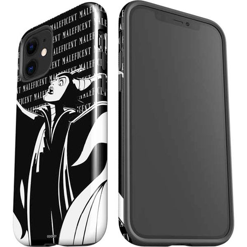 Disney Villains Maleficent Black and White iPhone 12 Impact Case