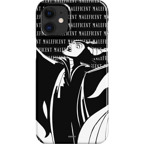Disney Villains Maleficent Black and White iPhone 12 Mini Lite Case