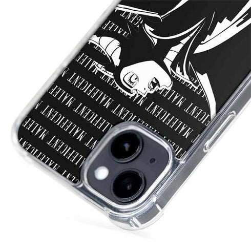 Disney Villains Maleficent Black and White iPhone 15 Plus MagSafe Case