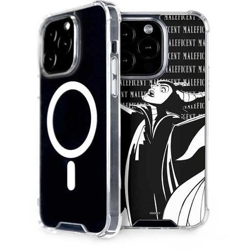 Disney Villains Maleficent Black and White iPhone 14 Pro MagSafe Case