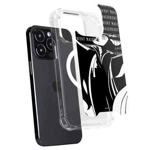 Disney Villains Maleficent Black and White iPhone 14 Pro MagSafe Case
