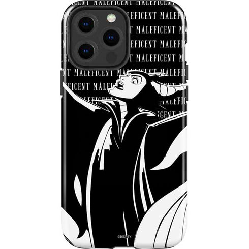 Disney Villains Maleficent Black and White iPhone 15 Pro Max Impact Case