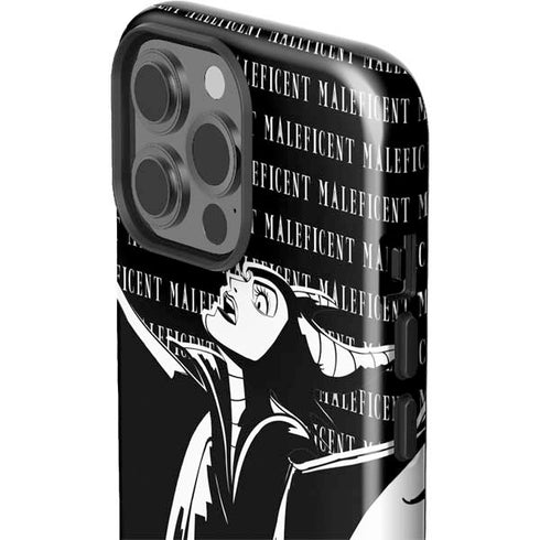 Disney Villains Maleficent Black and White iPhone 15 Pro Max Impact Case